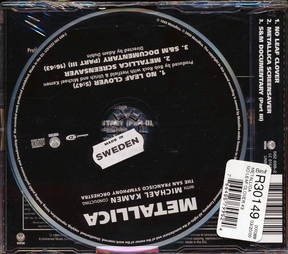 新品未開封 廃盤 CD BOX METALLICA NO LEAF CLOVER